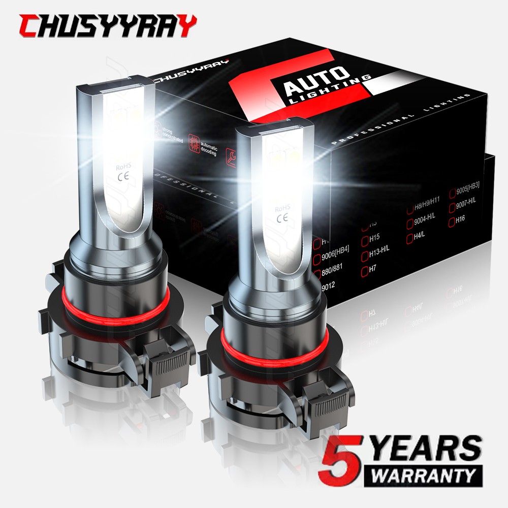 CHUSYYRAY 5202 H16 LED Fog Light Bulbs Conversion Super Bright 6500K 4000LM 28W
