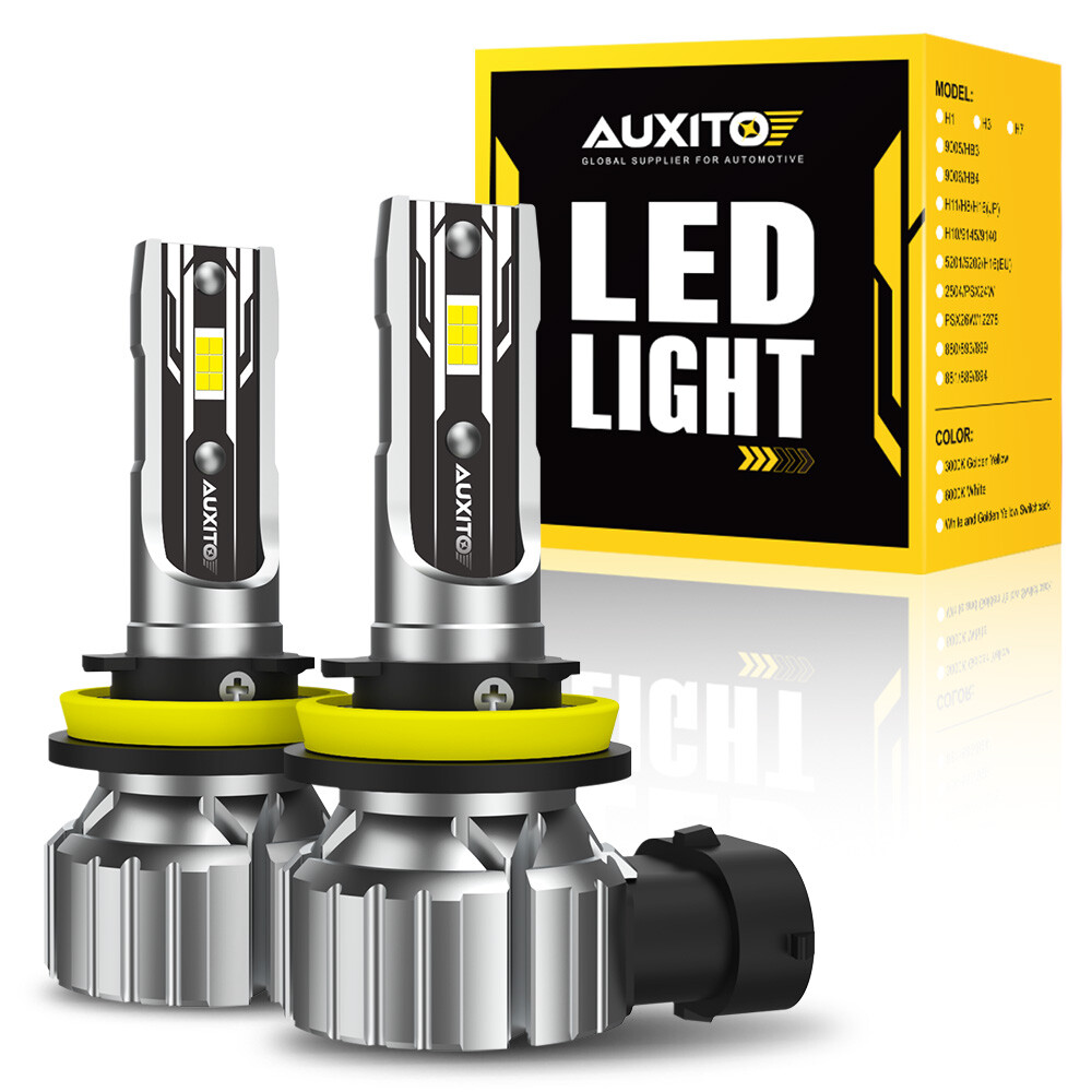 H11 9005 LED Headlight Super Bright Bulbs Kit 6500K White 40000LM High/Low Beam