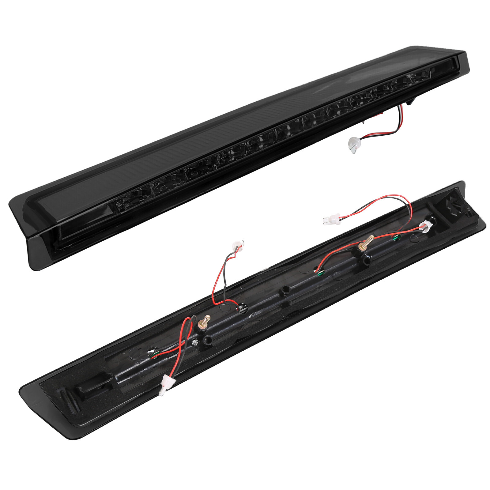 For 99-04 Ford Mustang V6 V8 Clear Housing Smoke LED 3rd Third Brake Stop Light