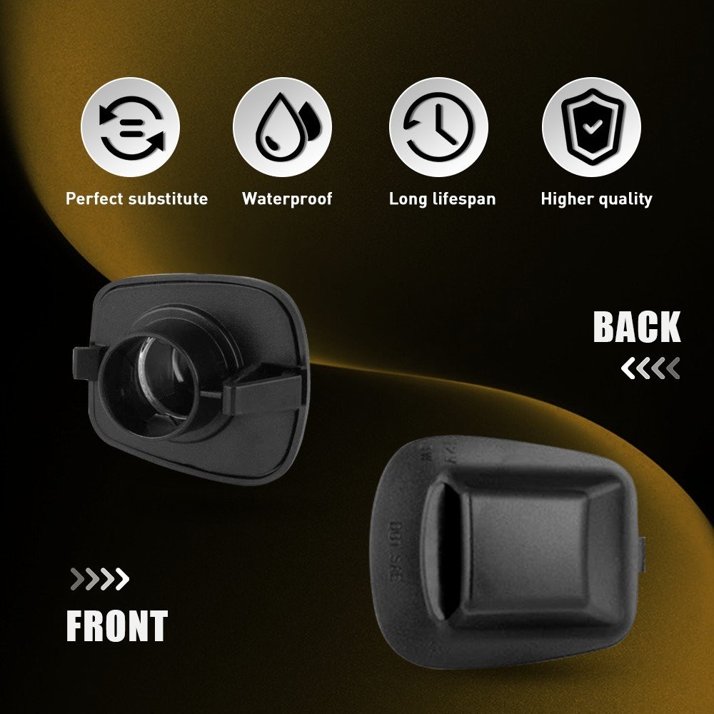 2x Rear License Plate Light Cover for 1997-2010 Dodge Dakota 2011 RAM Dakota USA