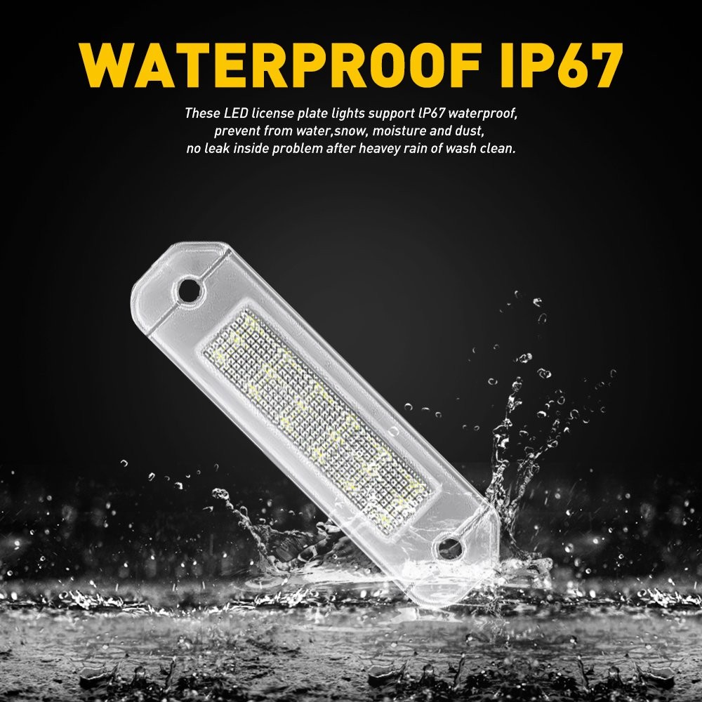 AUXITO LED License Plate Lamp for 92-00 Honda Civic 2 Door Coupe Rear Tag Light`
