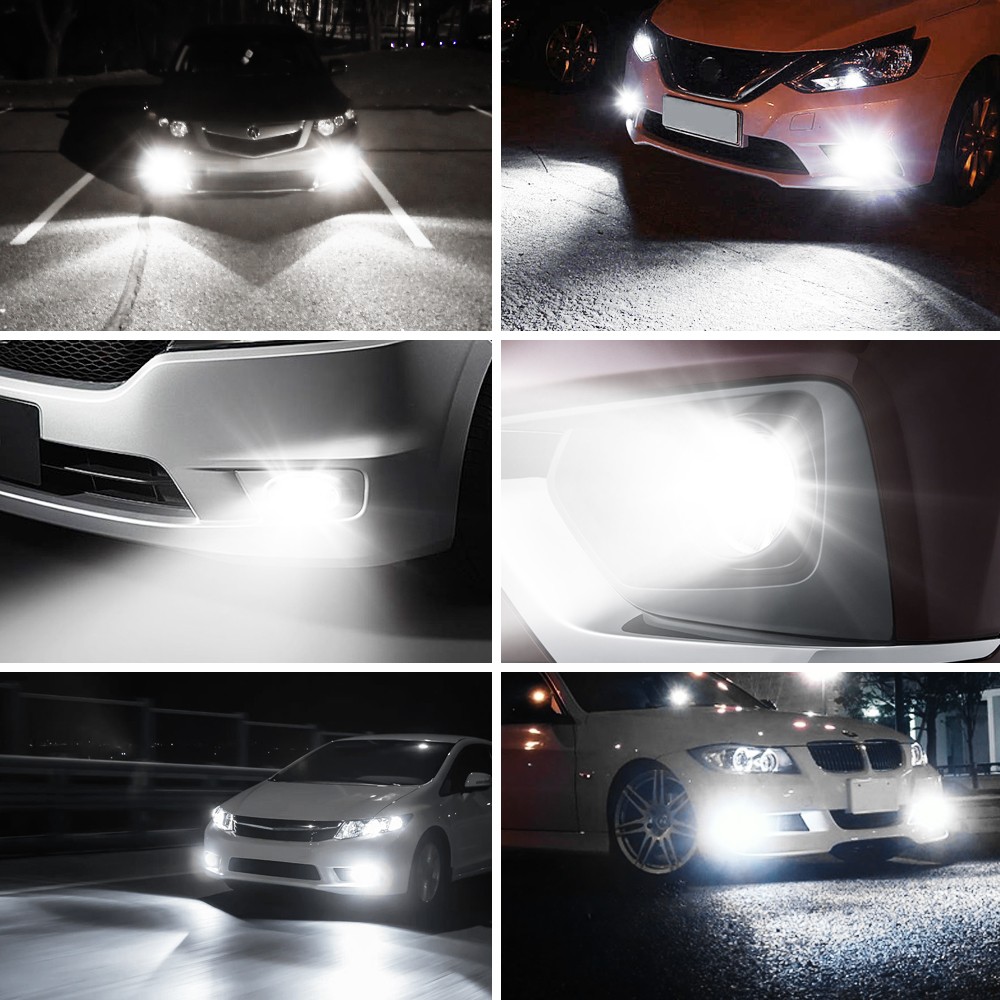 2-20X AUXITO LED Fog Light Bulb HB3 9005 DRL White 6000K High Power Lamps Canbus