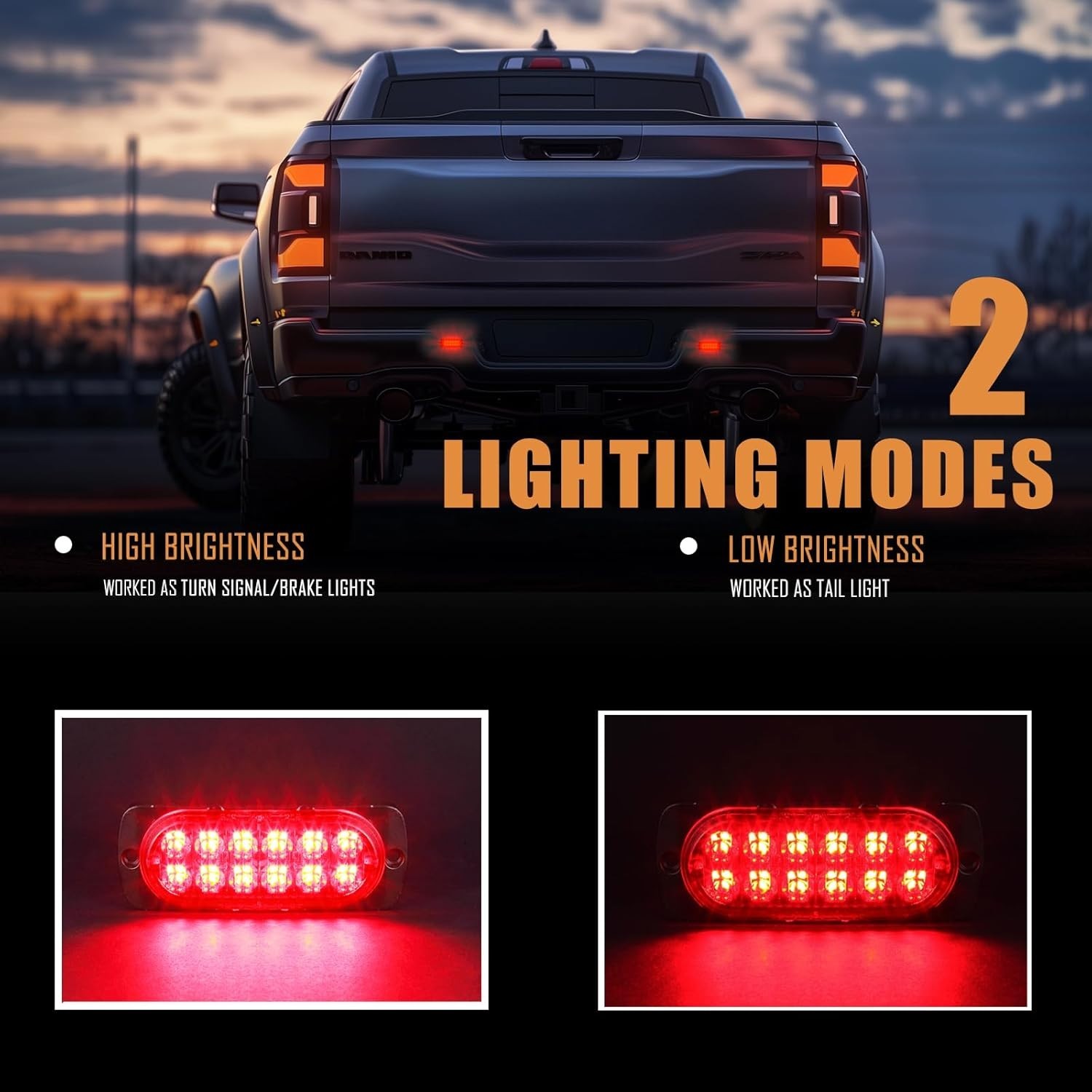 Aluminum Housing DOT Compliant Trailer Lights – Ultra Slim Waterproof Design