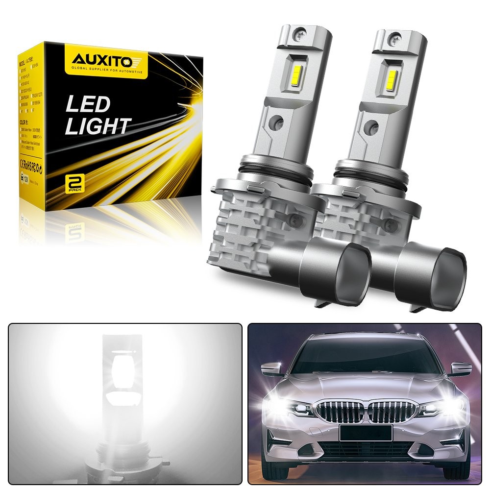 AUXITO 2-Sides 9006 LED Headlight Super Bright Bulbs Kit LOW Beam 6500K White