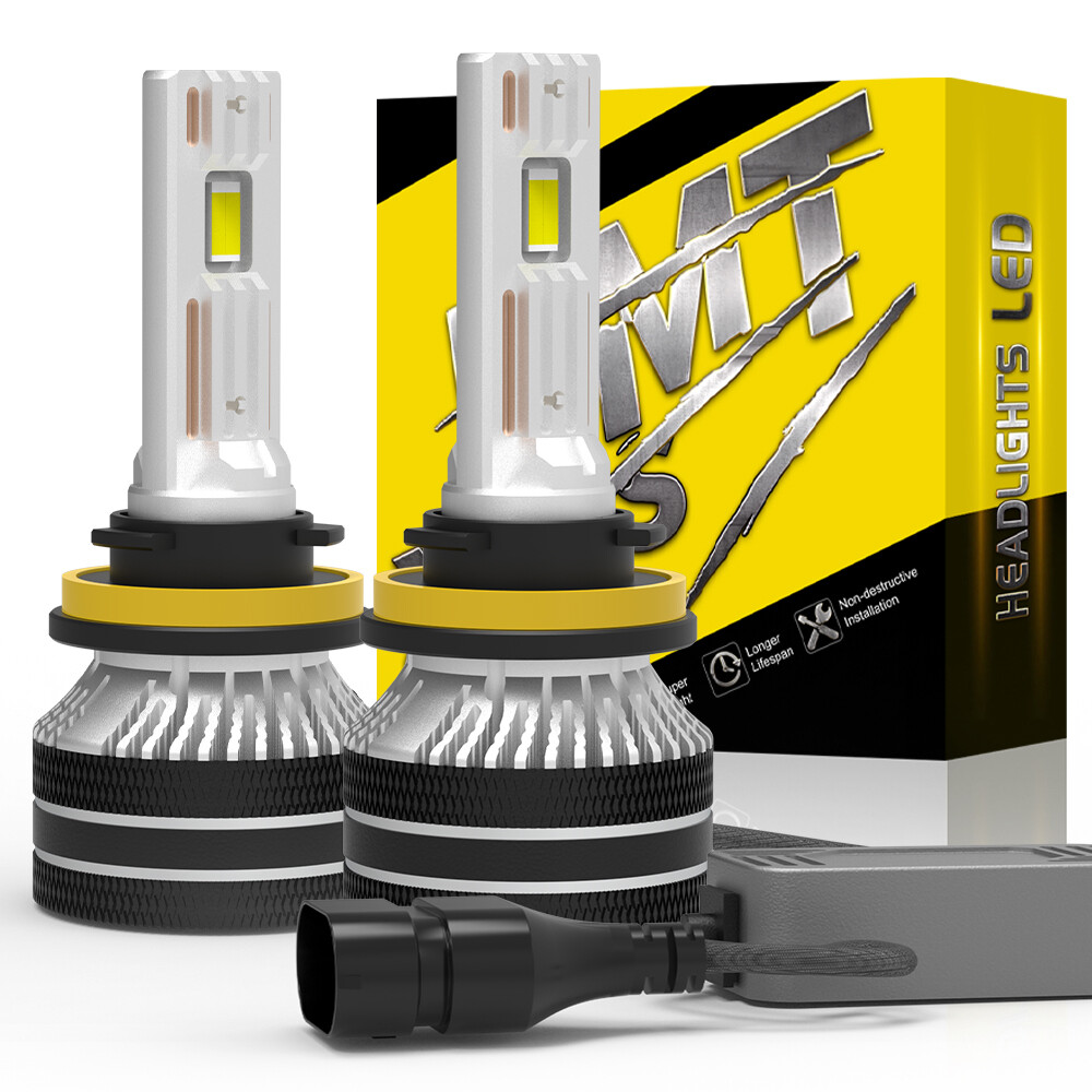 2X H11 LED Headlight Kit Low Beam Bulb Super Bright 6000K Bulbs 140W 30000LM
