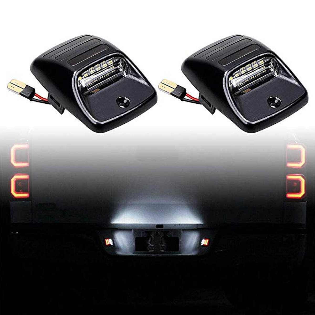 For 2005-2015 Toyota Tacoma White LED Tag License Plate Light Bulb Assembly Lamp