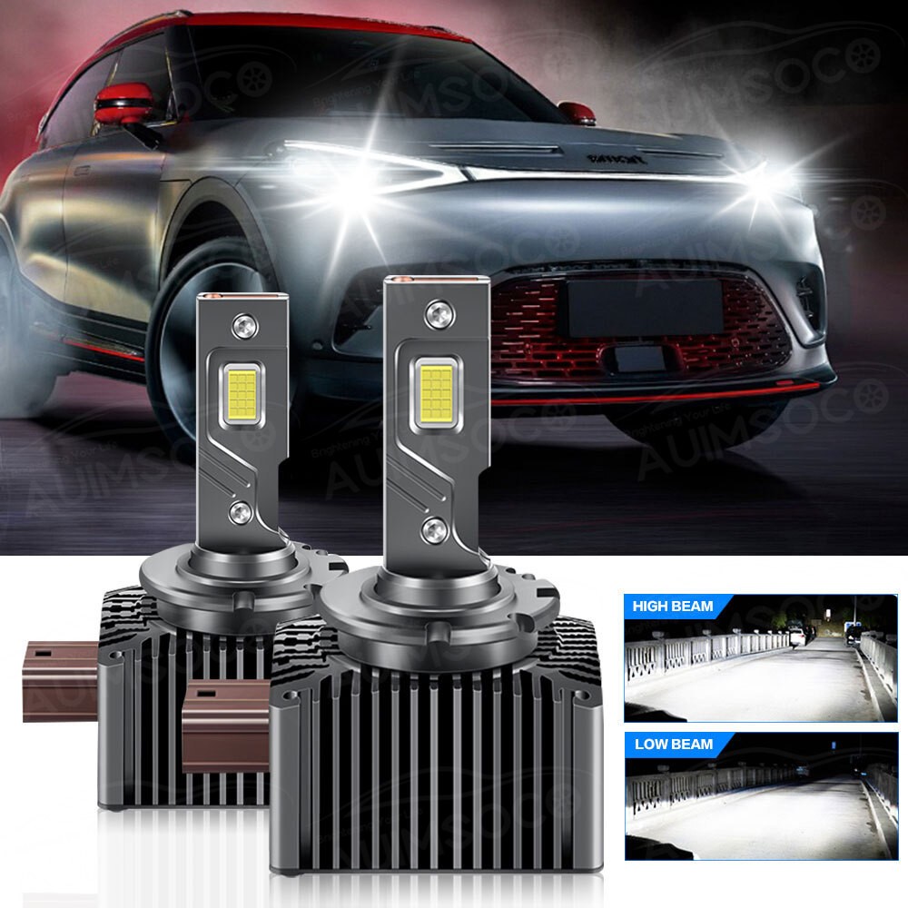 For BMW 525i 530i 2006-2007 6500K White LED Headlight High Low + Fog Light Bulbs