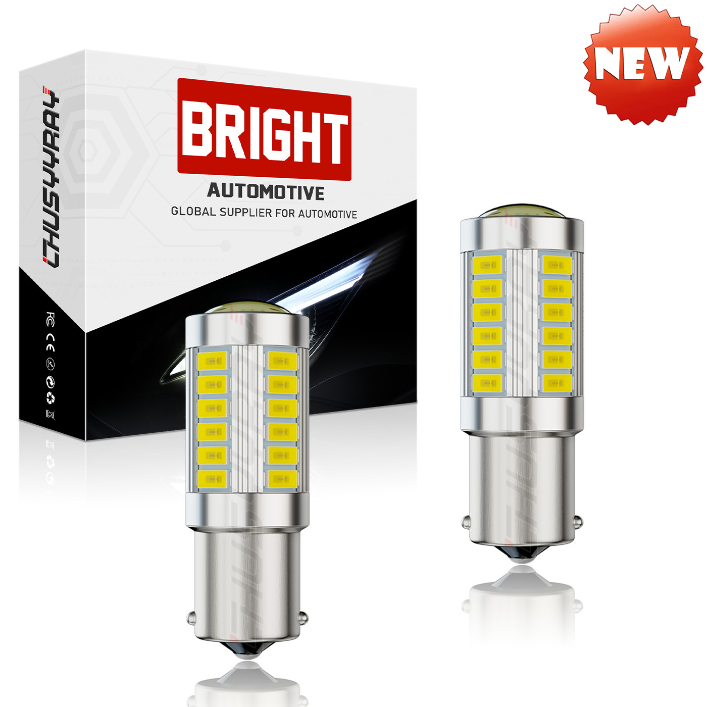 2 SUPER Blinding LED light bulbs for Deere S130 S140 S160 S170 S180 12v