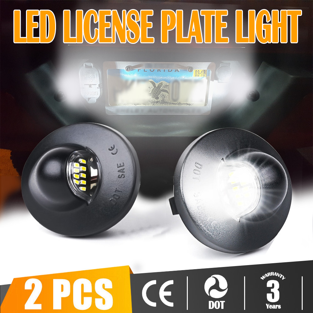 2x Set LED License Plate Light Replacement For Ford F150 F250 F350 1990-2014
