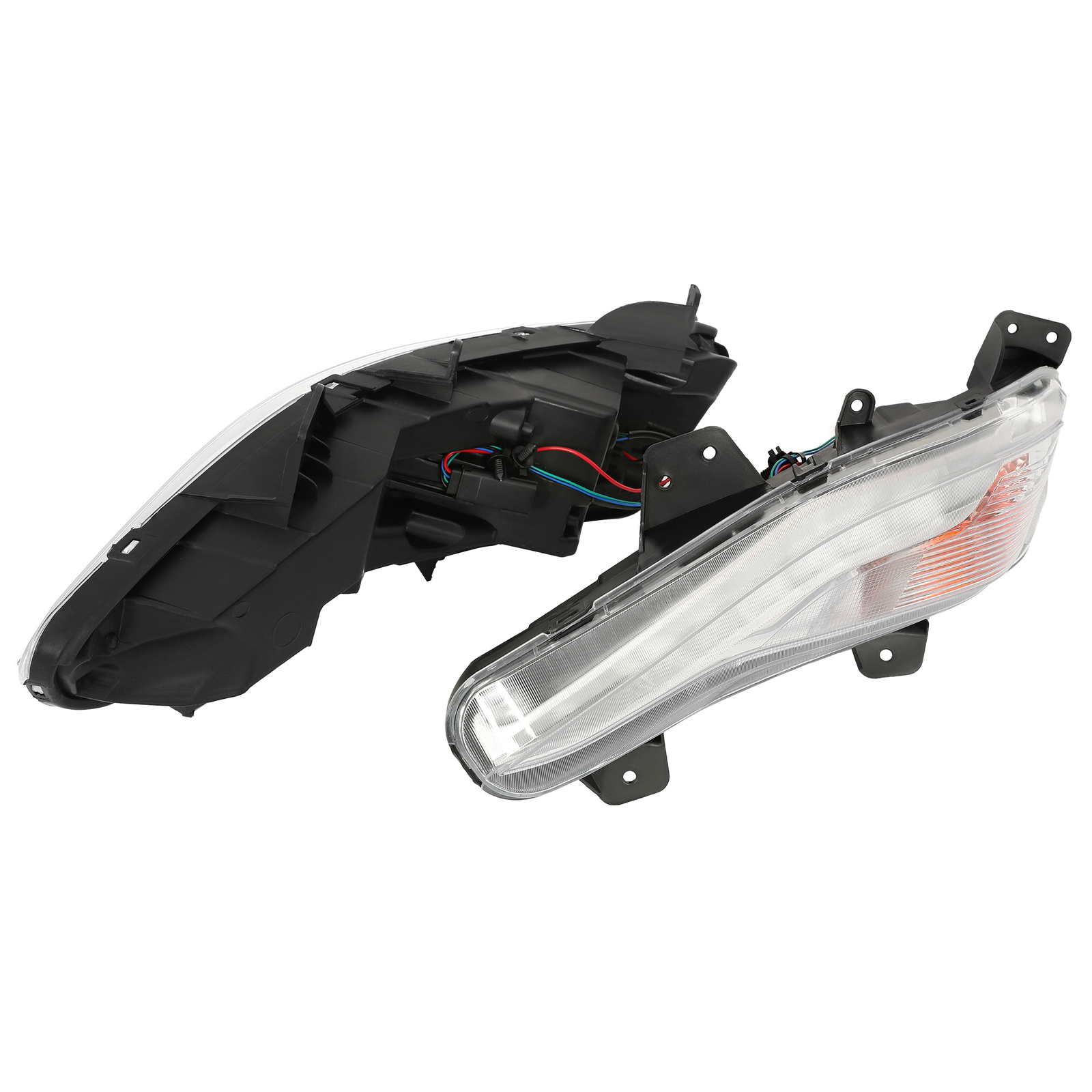 Pair LED Daytime Running Lights Fog Lamp Turn Signal For Chevy Malibu 2019-2023