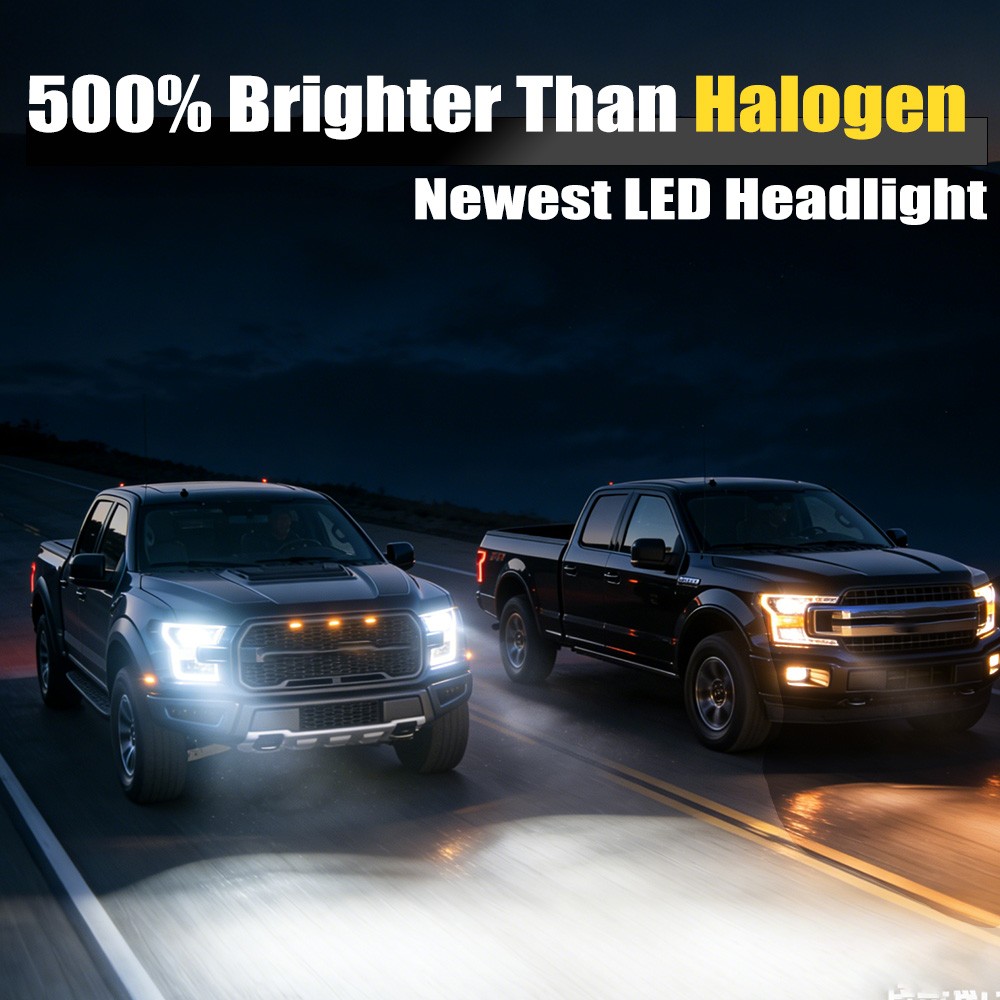 For Cadillac Escalade 2007-2008 2014 2016 2Pcs LED Headlight H7 Bulbs High Beam