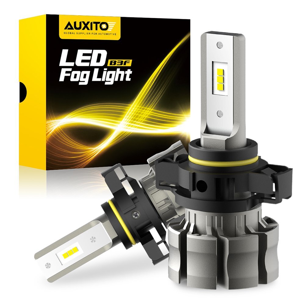 AUXITO CANBUS H16 5202 LED Fog Light Bulbs 6500K White Extremely bright B3F