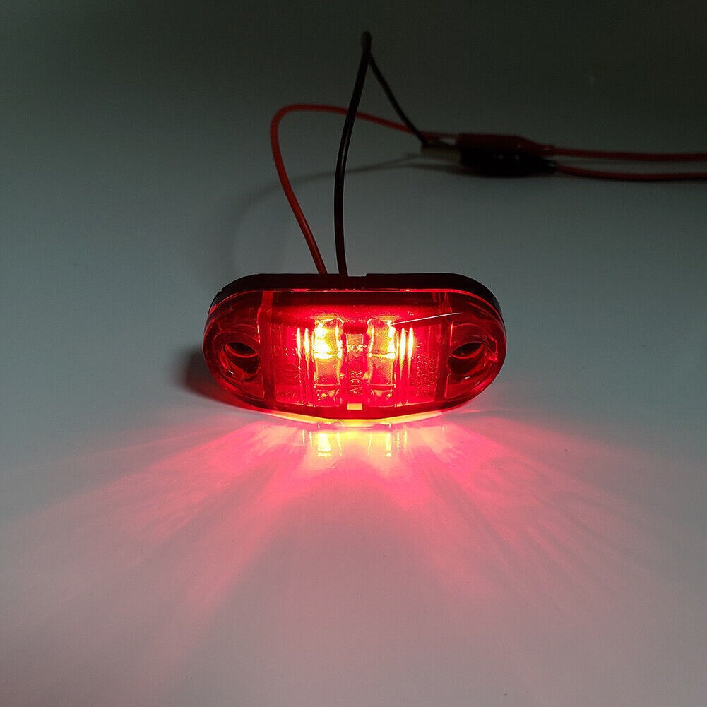 12V 2 SMD LED Side Marker Light Trailer Light For Truck Trailer RV SUV Car