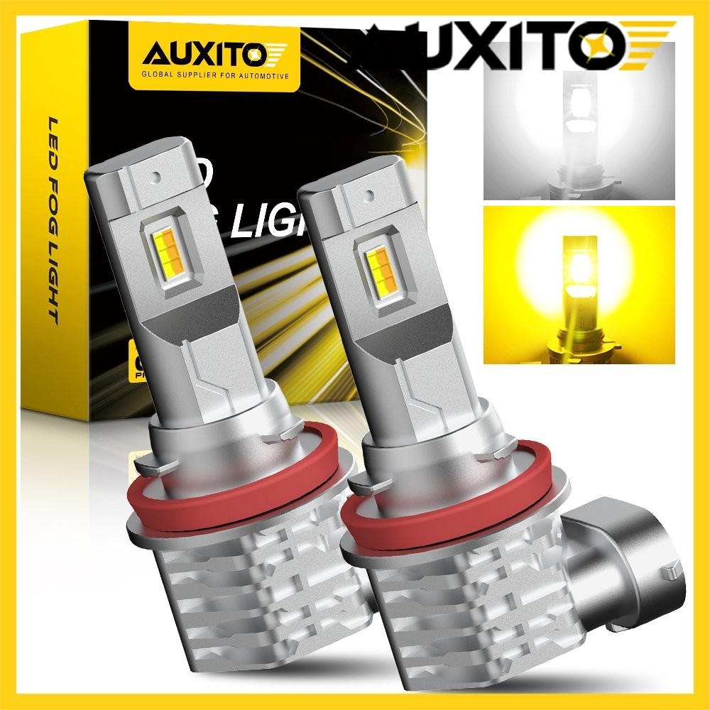 Pair Switchback Dual H11 Color H16 LED Fog Light 6000K 3000K White Yellow Bulbs