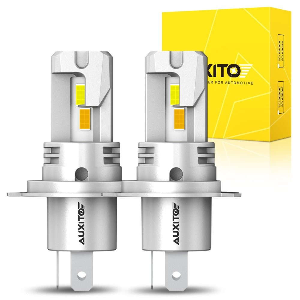 Dual Color H4 9003 Headlights LED Bulb Kit Super Bright Yellow+White Combo EXD