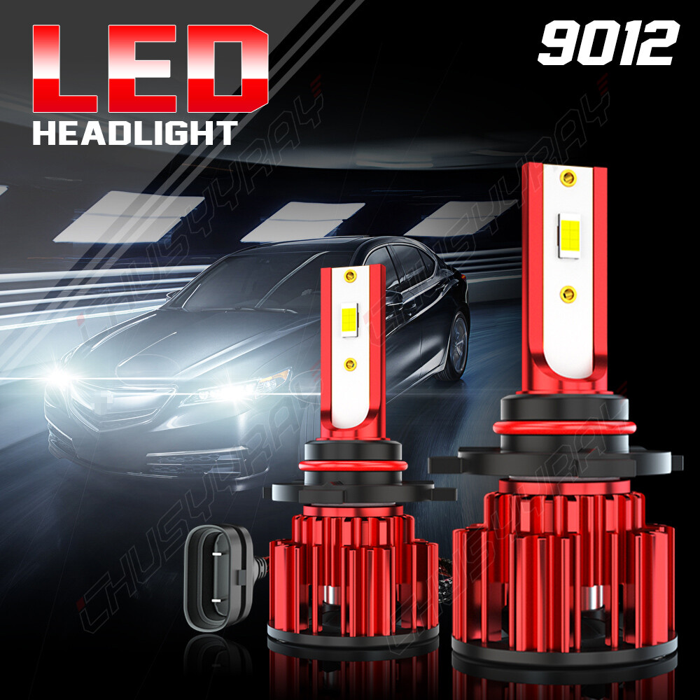 9012/HIR2 H16/5202 LED Headlight Fog Light Kit Bulbs White 6000K Plug&Play 4Pack