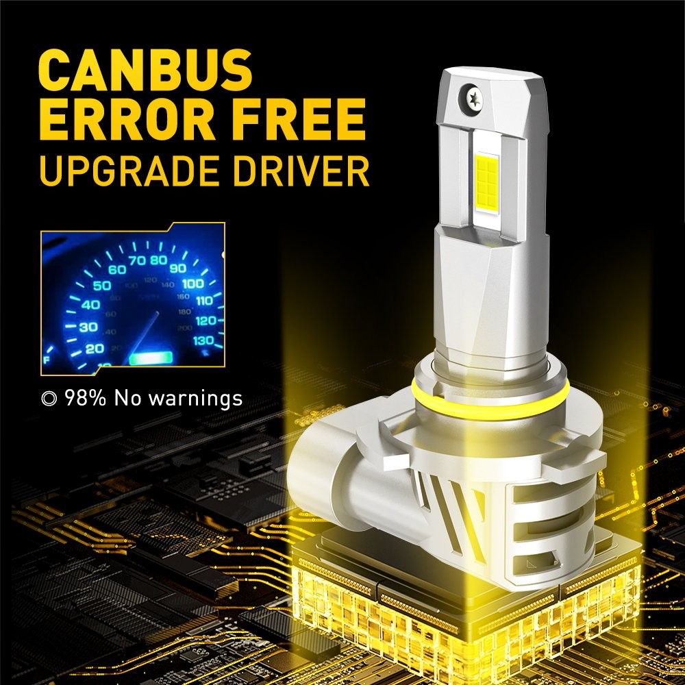 9005 HB3 LED Headlight Bulb Conversion Kit High Beam White Super Bright 6500K ZH