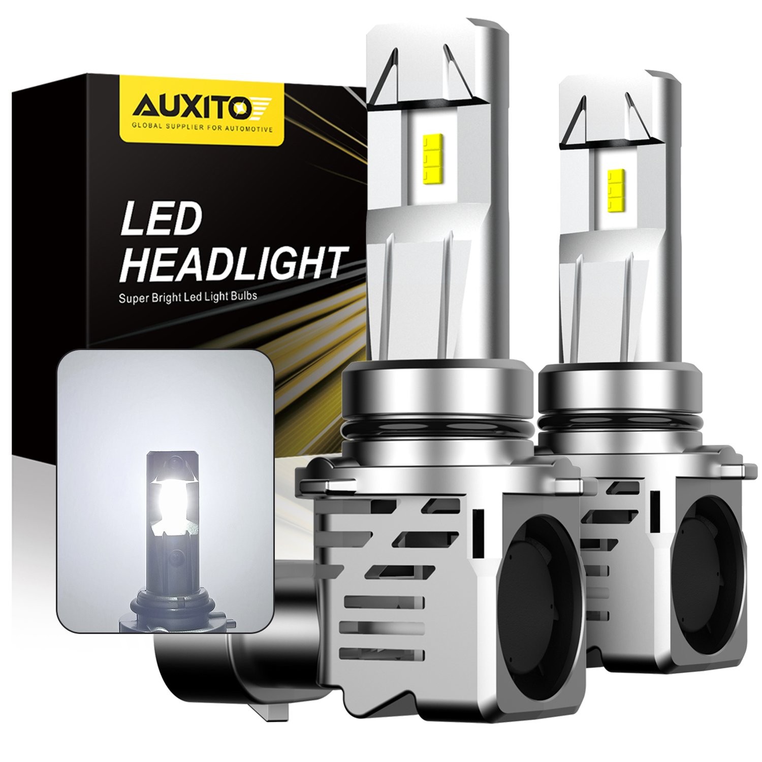 AUXITO 9006 LED Headlight Bulb Conversion Low Beam White Super Bright 2/4/6/8X
