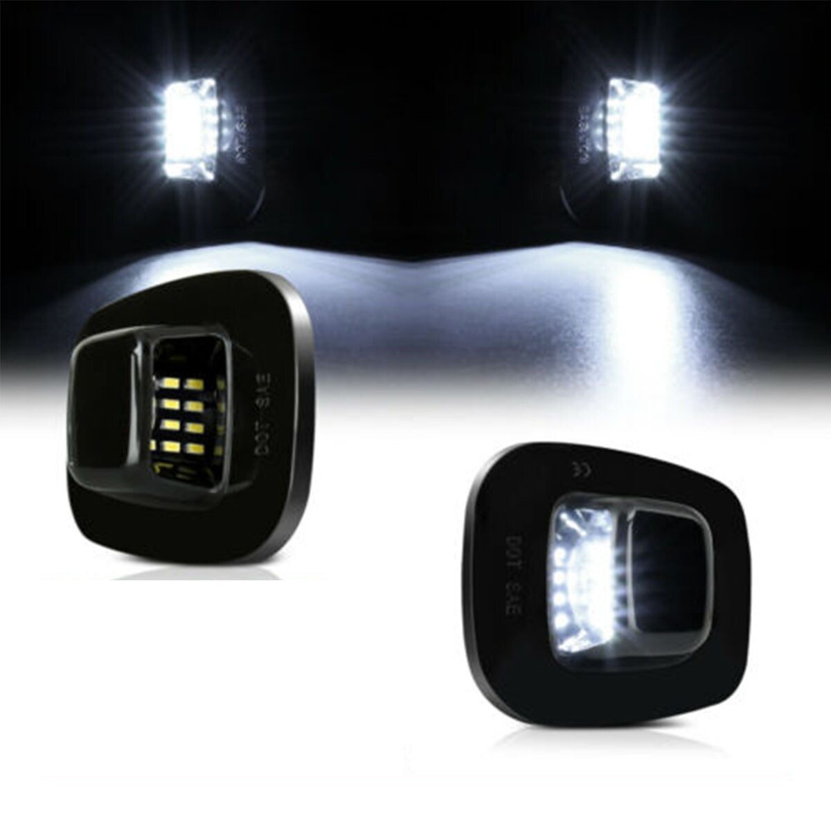 2x LED License Plate Light For Chevy C1500 C2500 K1500 K2500 Silverado Suburban
