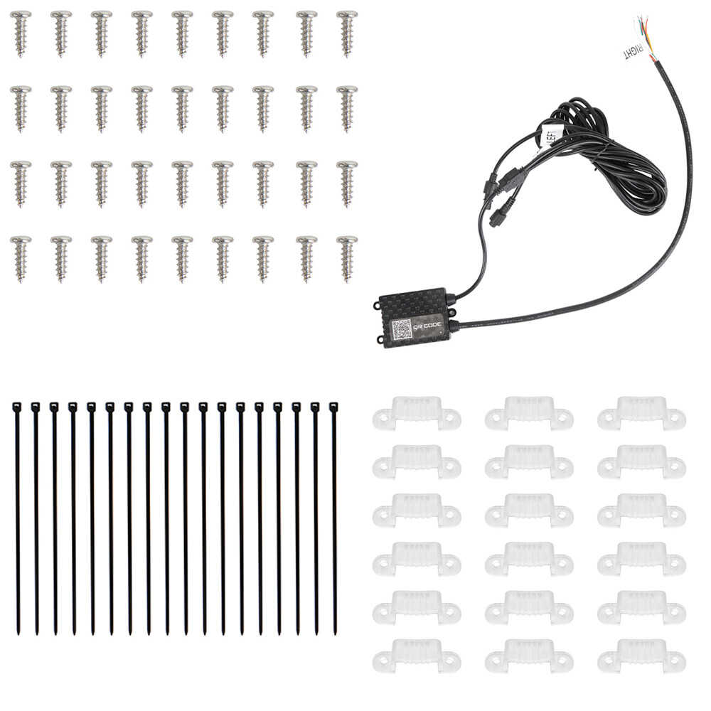 Car Underglow Strip Flowing LED RGB Neon Colorful Light For LEXUS IS250 IS300