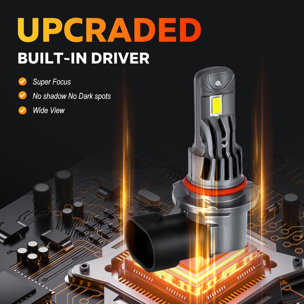 4x 9005 9006 LED Combo Headlight Bulbs High Low Beam Kit Extremely White