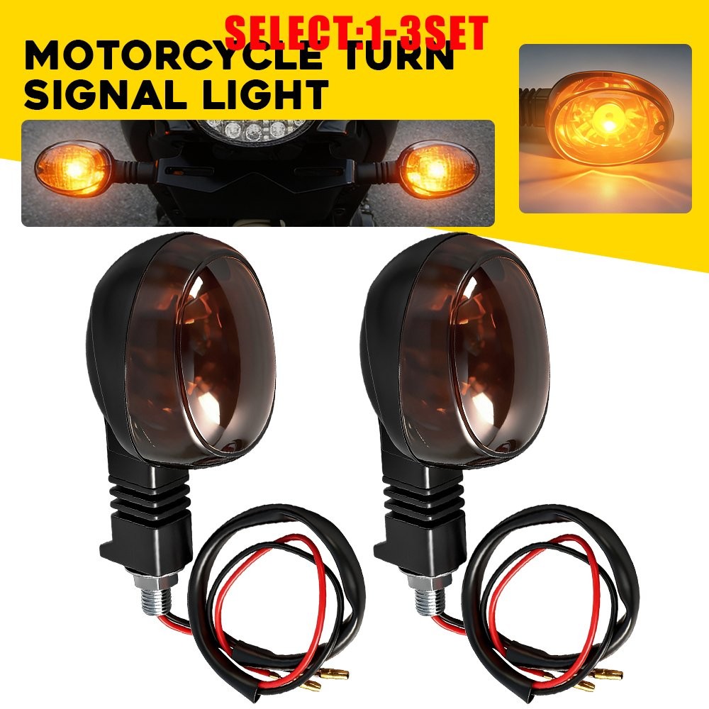 Smoked Amber Turn Signal Indicator Lamps Fit Buell X1 99-02 Blast 00-10 2-6X