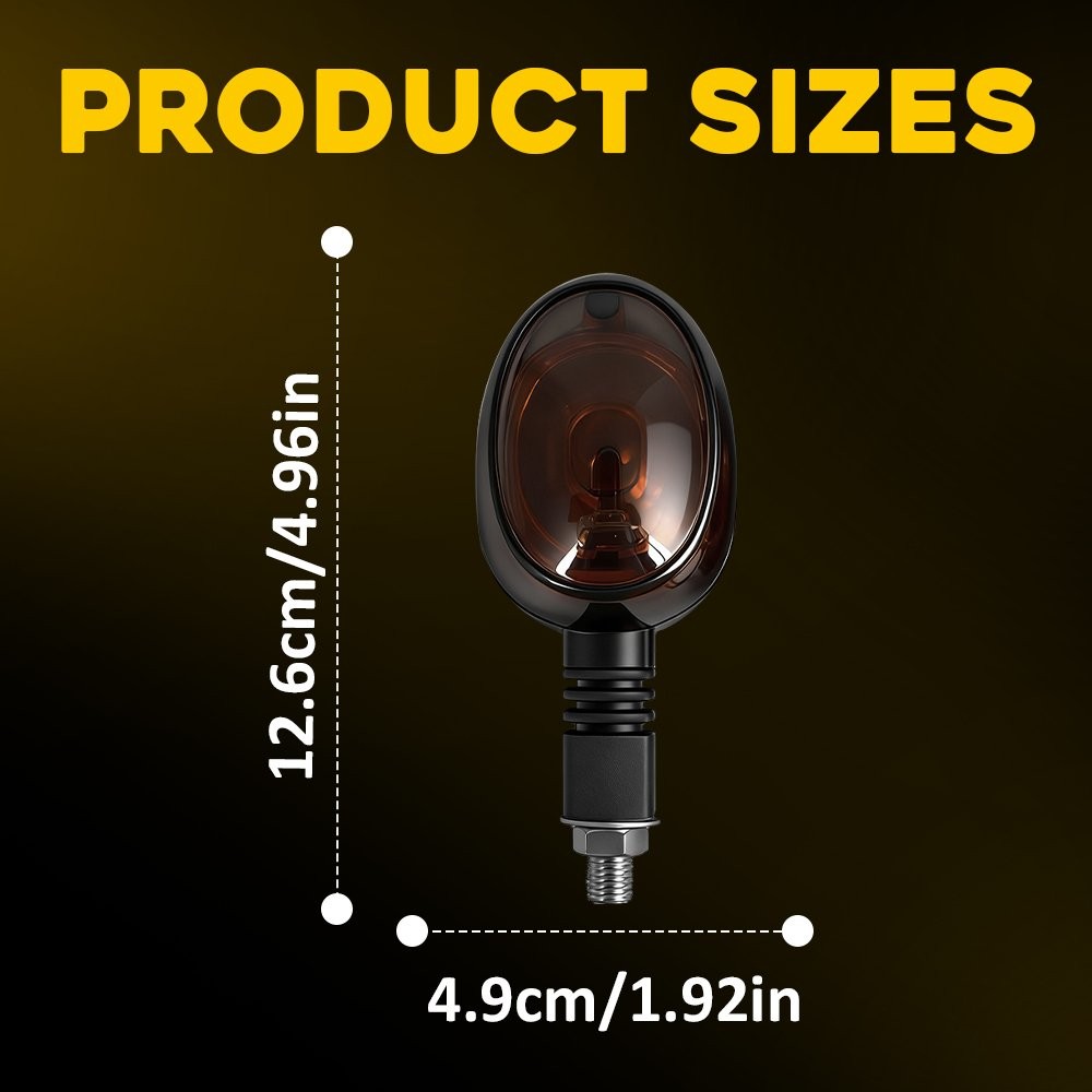Smoked Amber Turn Signal Indicator Lamps Fit Buell X1 99-02 Blast 00-10 2-6X