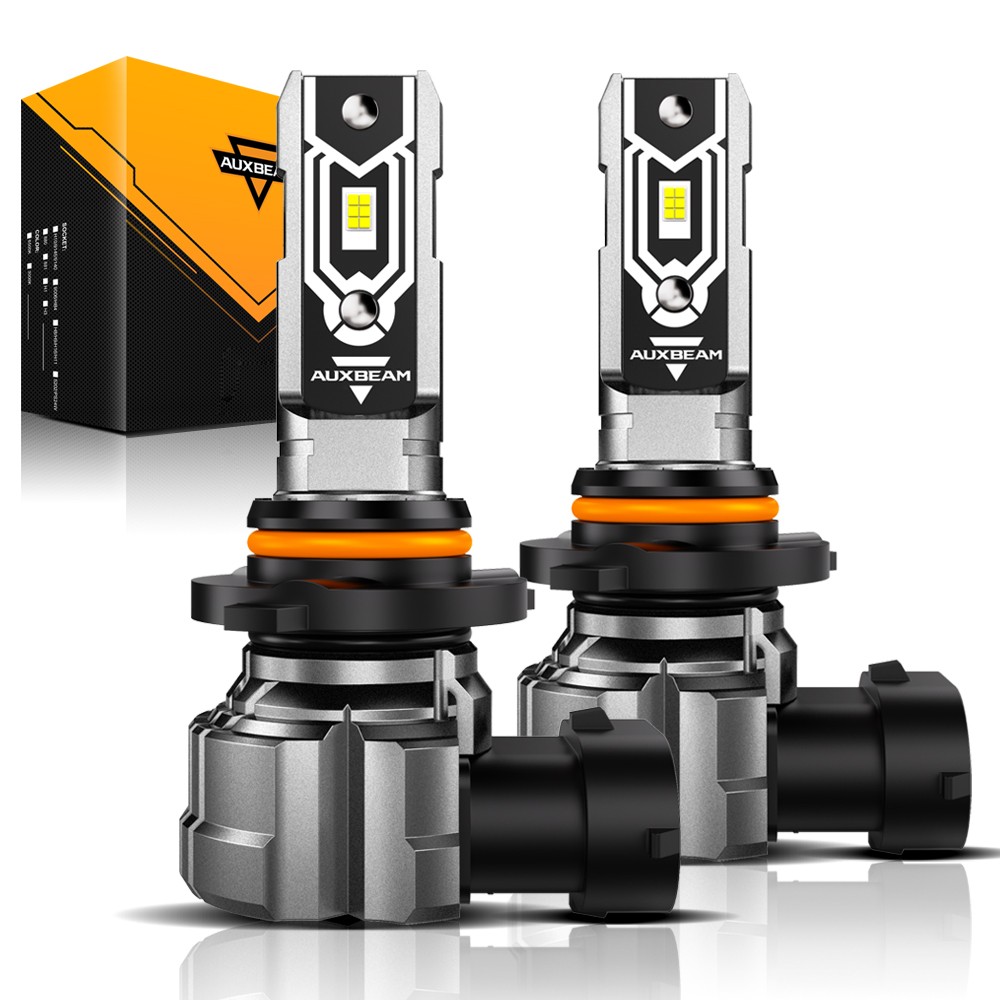 AUXBEAM H13+9145 H10 CANBUS LED Headlight High+Low Beam+Fog Bulbs 6500K Combo GX