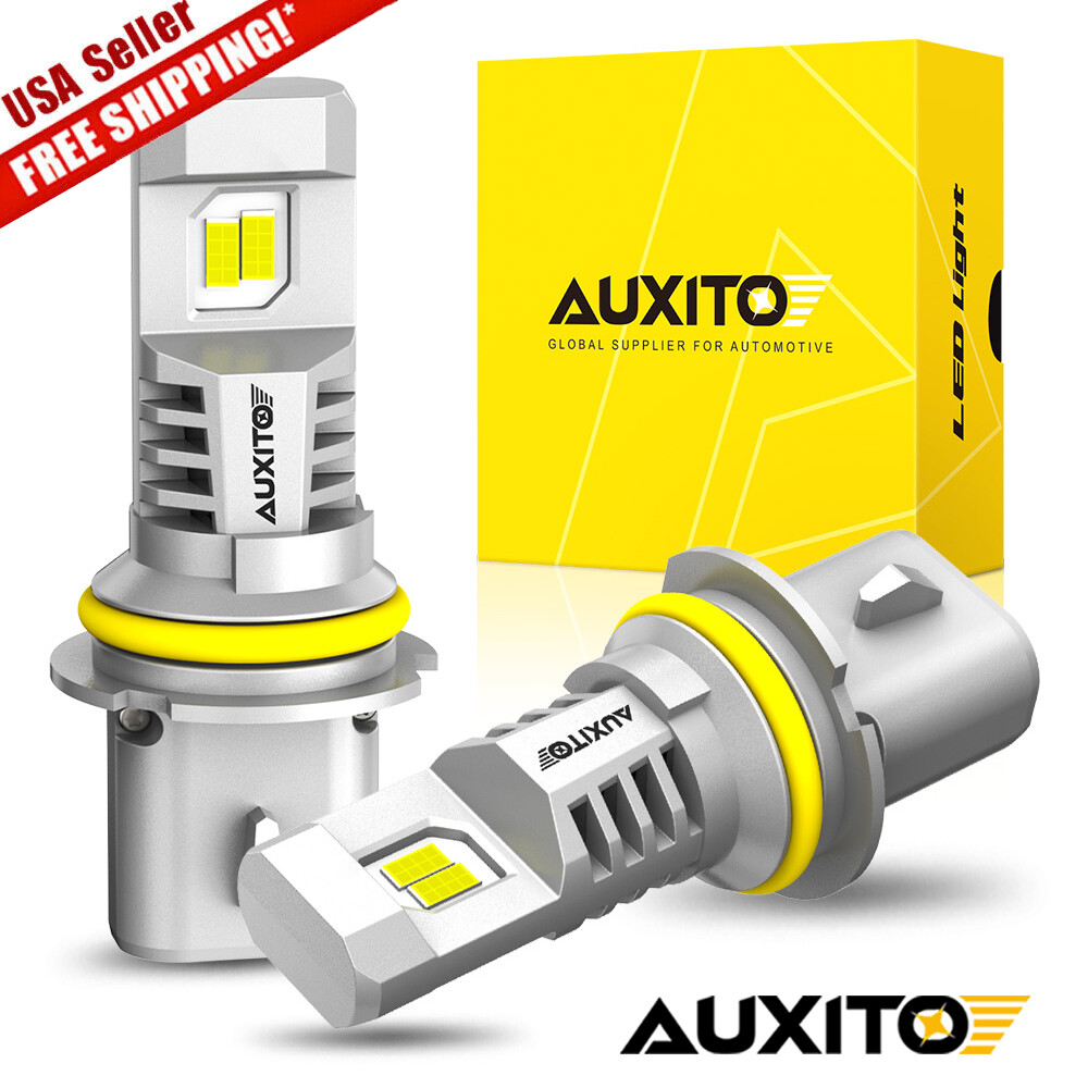 AUXITO 9007 HB5 LED Headlight High Low Beam Bulbs Conversion Kit 6500K White 2X