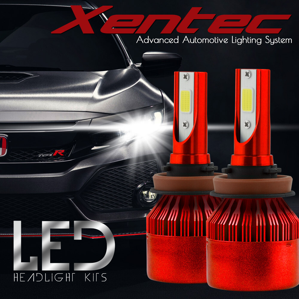 XENTEC LED HID Headlight Conversion kit H11 6000K for 2008-2009 Ford Taurus