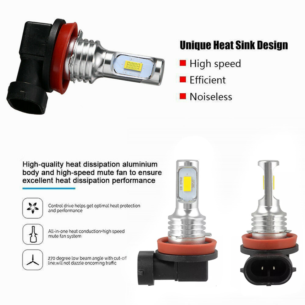 4x LED Headlight Combo High Low Beam Bulbs Kit Super White Bright Lamps 9005 H11