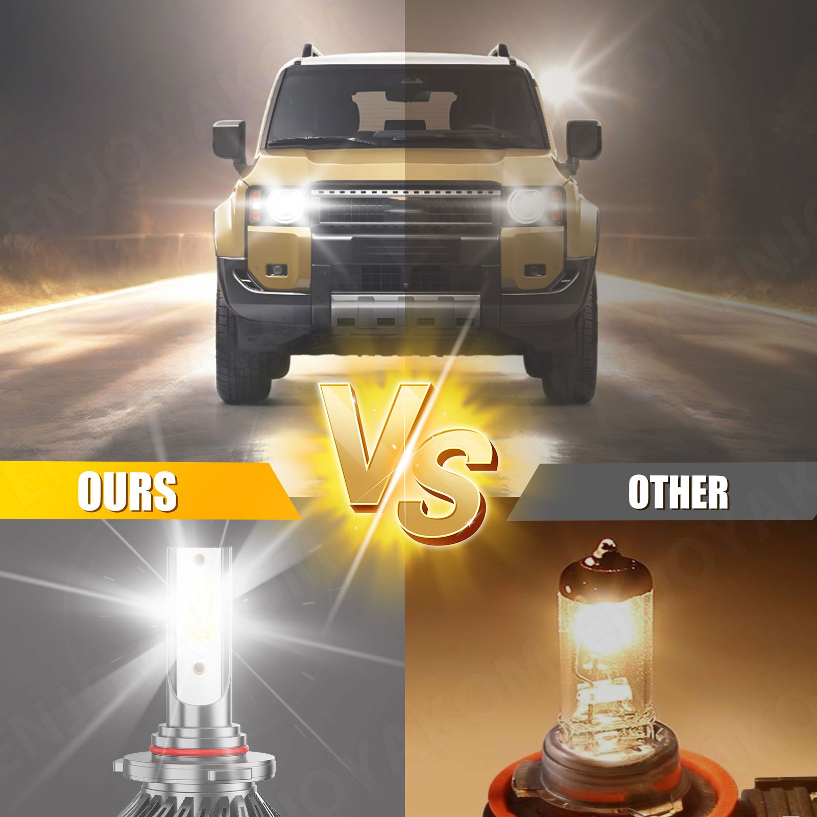 4x 9005 H11 LED Headlight Kit Bulbs High Low Beam Combo For Scion XB 2008-2015