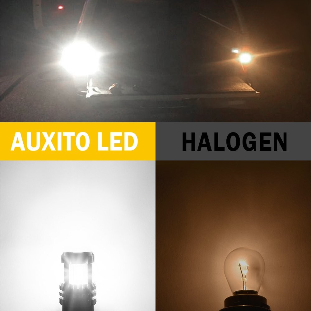AUXITO 2800LM 1156 7506 LED White Backup Reverse Light Bulbs 6000K Super Bright
