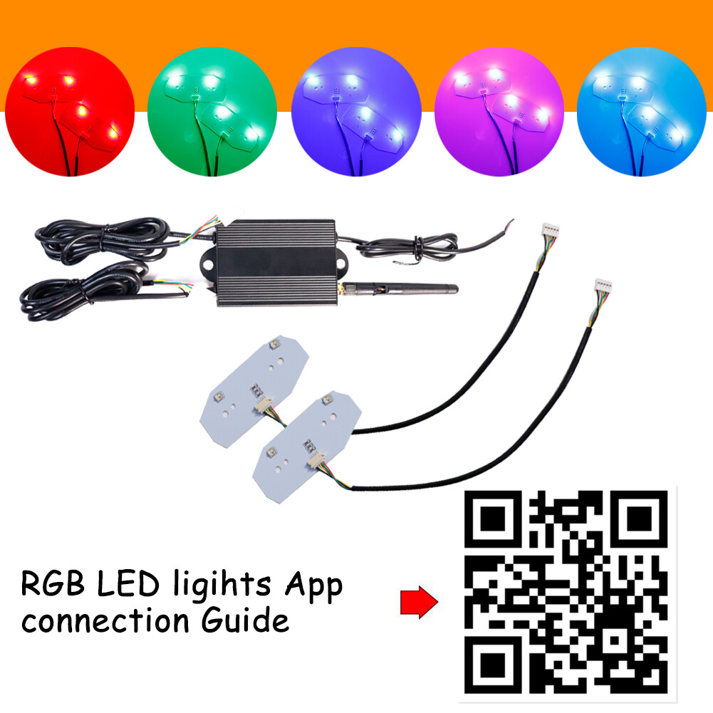 Remote Control RGBW Multicolor LED DRL Board Lighting Kit For 13-14 Ford Mustang