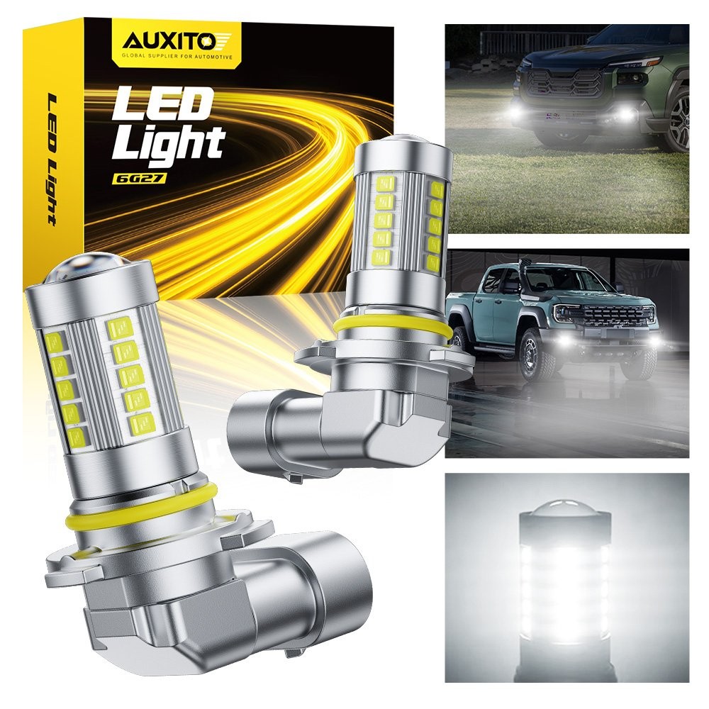 2X AUXITO 9145 9140 H10 LED Headlight Fog Light Bulb 6500K Super White Kit EOOK
