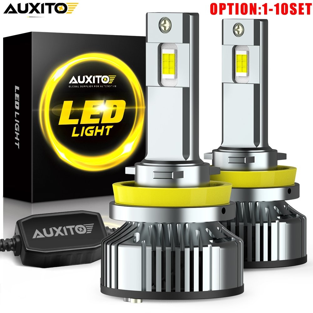 AUXITO H11 H9 H8 LED Headlight Bulb Low Beam/Fog Light 70W 7000LM 6000K White 2x