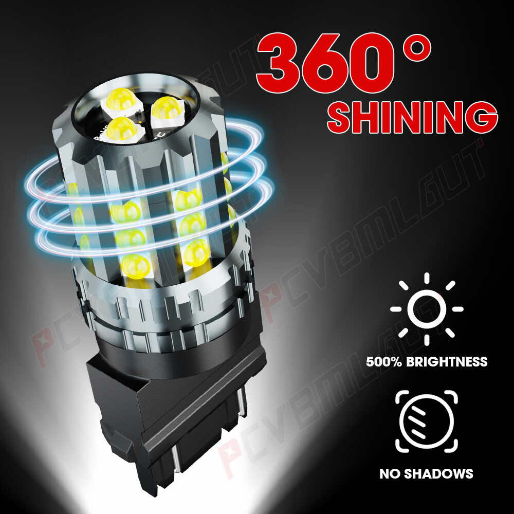 1000LM White 3156 3157 LED Reverse Backup Light Bulb For 2015-2021 Ford Mustang