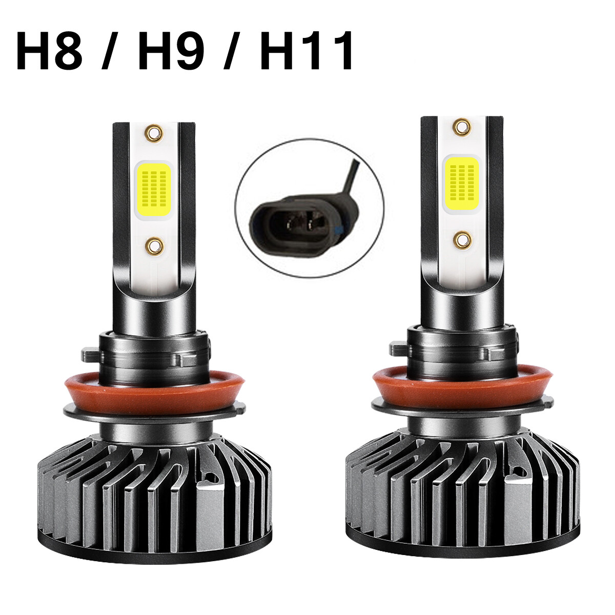 For 2008-2015 Silverado 1500 2x LED Headlight Low Beam light bulbs Kit P1742