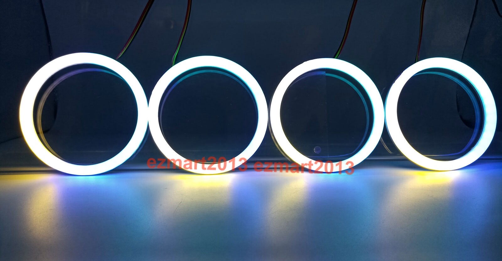RGBW Dream color Flow series Chasing halo with Turn Signal Flash DRL Bluetooth