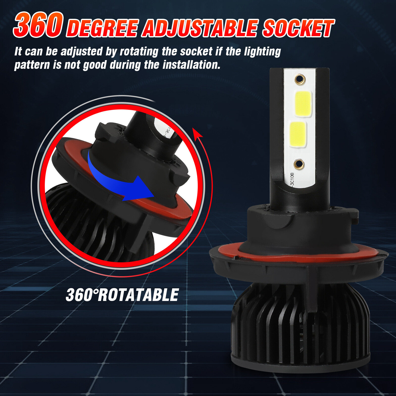 For Chrysler Aspen 2007 2008 2009 LED Headlight Fog Light Bulbs 9008/H13 9145