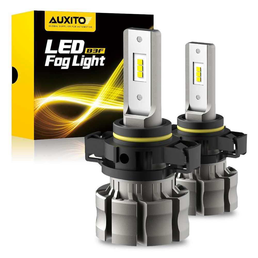 AUXITO CANBUS H16 5202 LED Fog Light Bulbs 6500K White Extremely bright B3F D