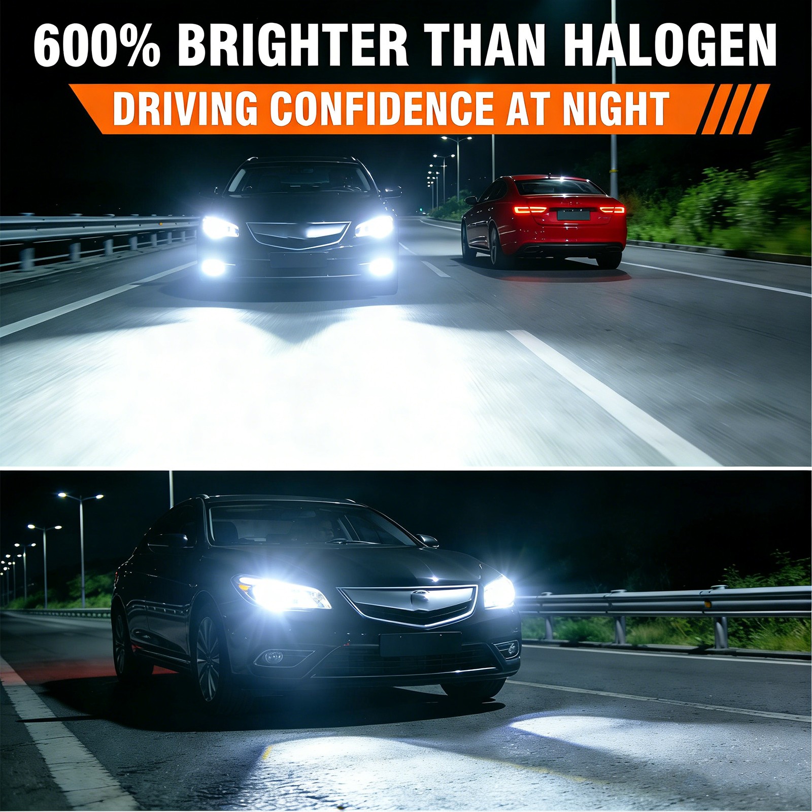 For INFINITI QX80 2014 2Pcs LED Headlight Bulbs White Bright Hi/Lo Beam 24000LM