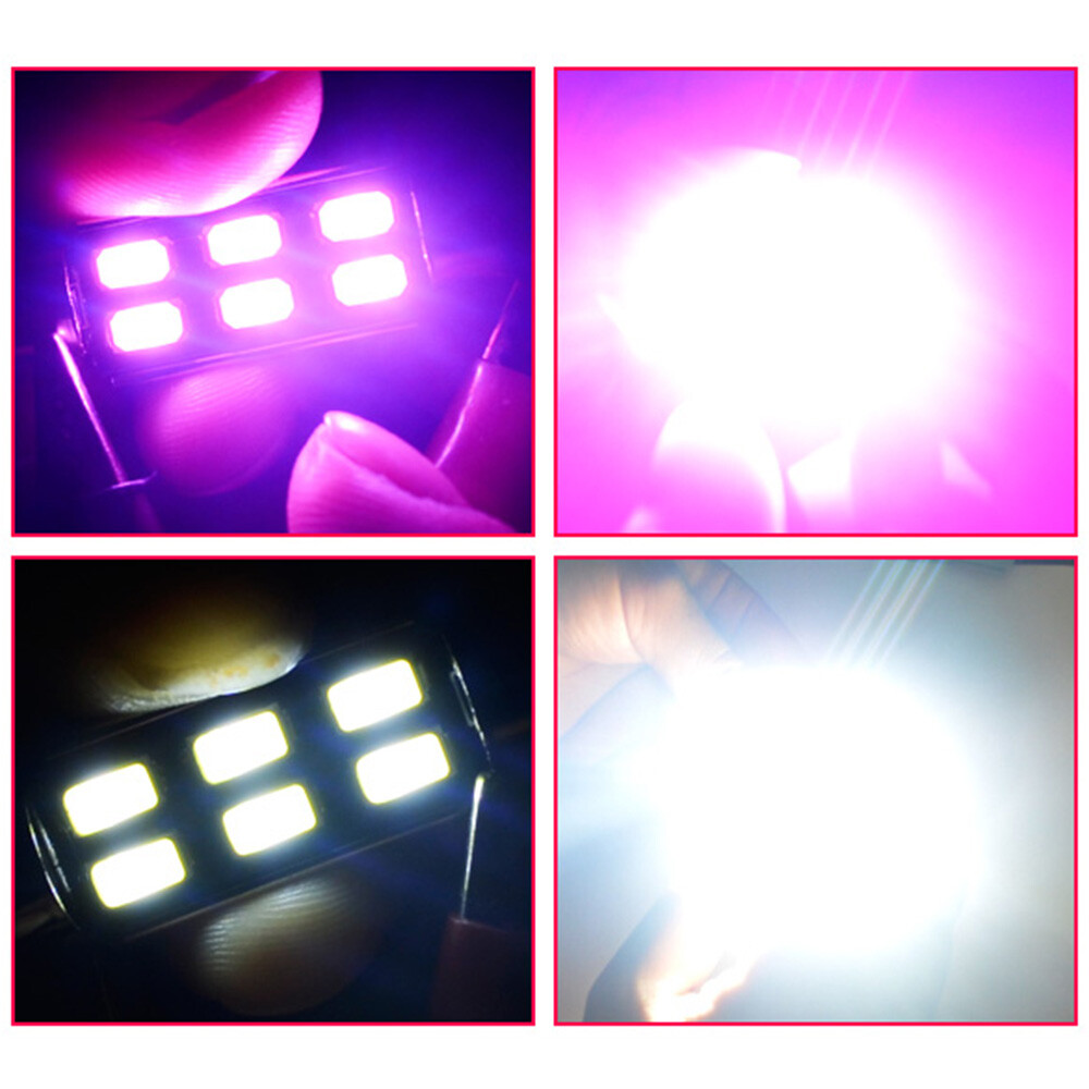 4x 42mm Amber Yellow LED Bulb Bright Canbus 5730 Dome Map Light for Chrysler 300