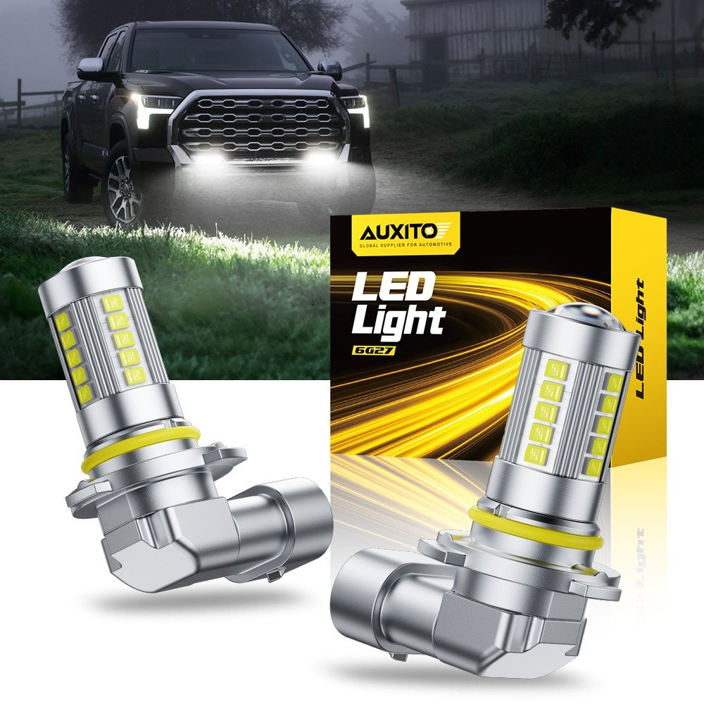 2Pcs 9006 HB4 LED Headlight Bulbs Kit Low Beam Fog Lights 1000LM 6500K White E1
