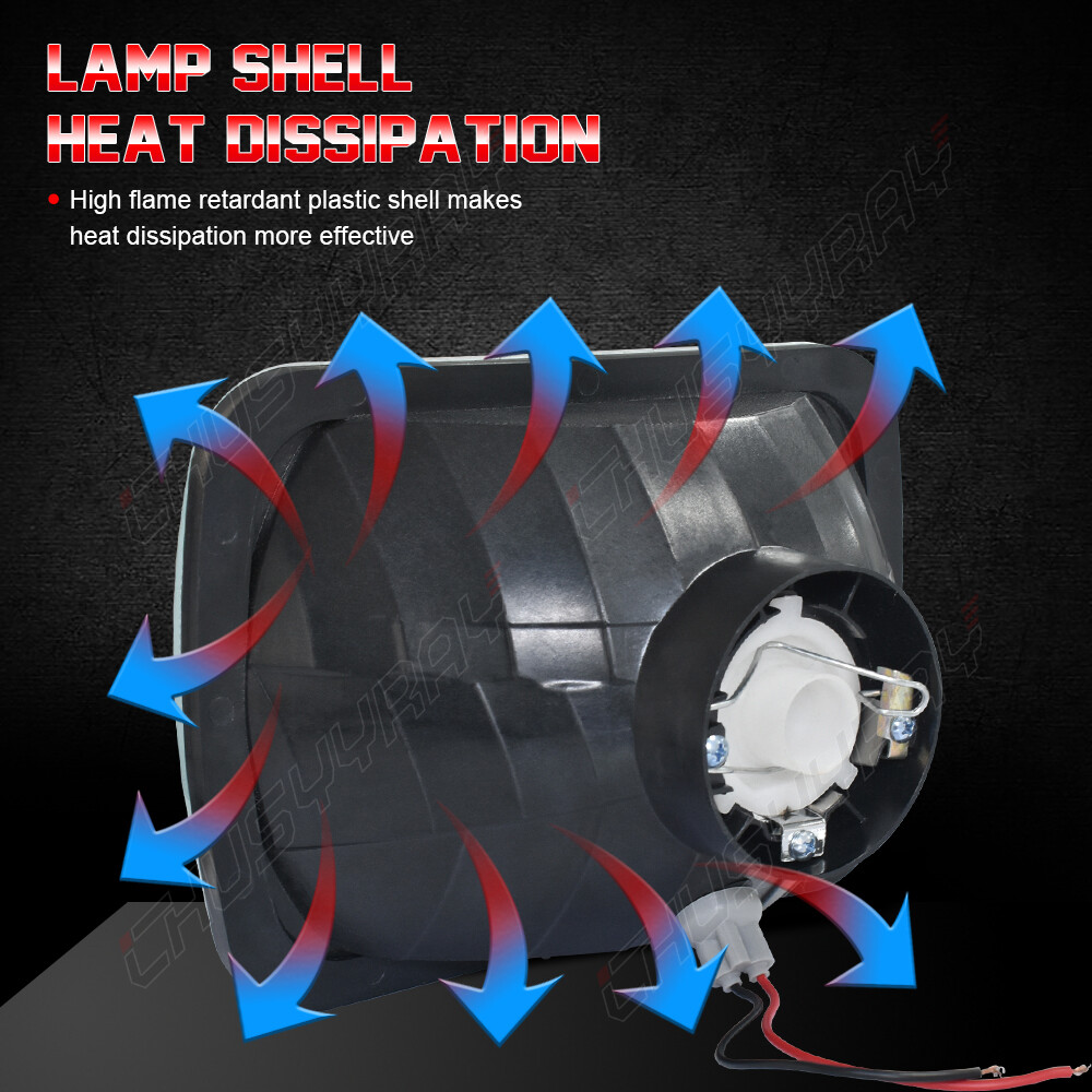 Pair For Sterling Truck 5×7“ 7“x6″ Commercial Truck LED Headlight Hi/Lo Beam