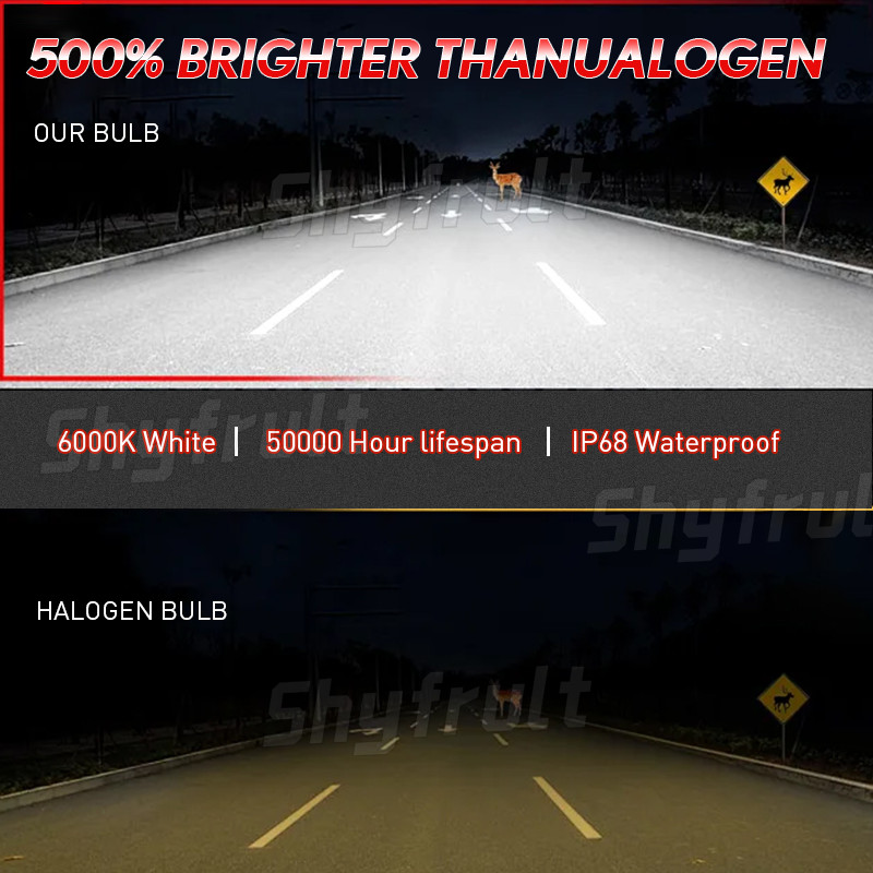 88475 34901-HN5-M40 LED Headlight Bulb Lights for 2005 Yamaha Bruin 250 YFM250B