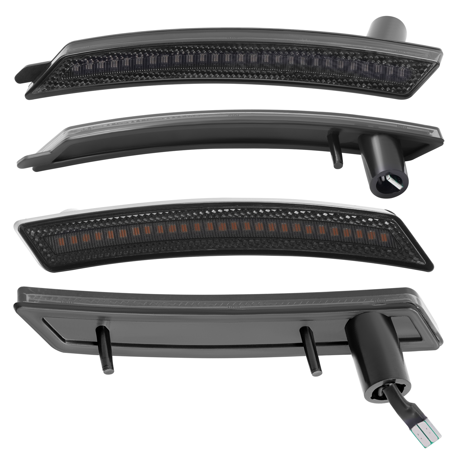 4PCS For Mini Cooper R55 R56 R57 R58 R59 R60 Front Rear LED Side Marker Lights