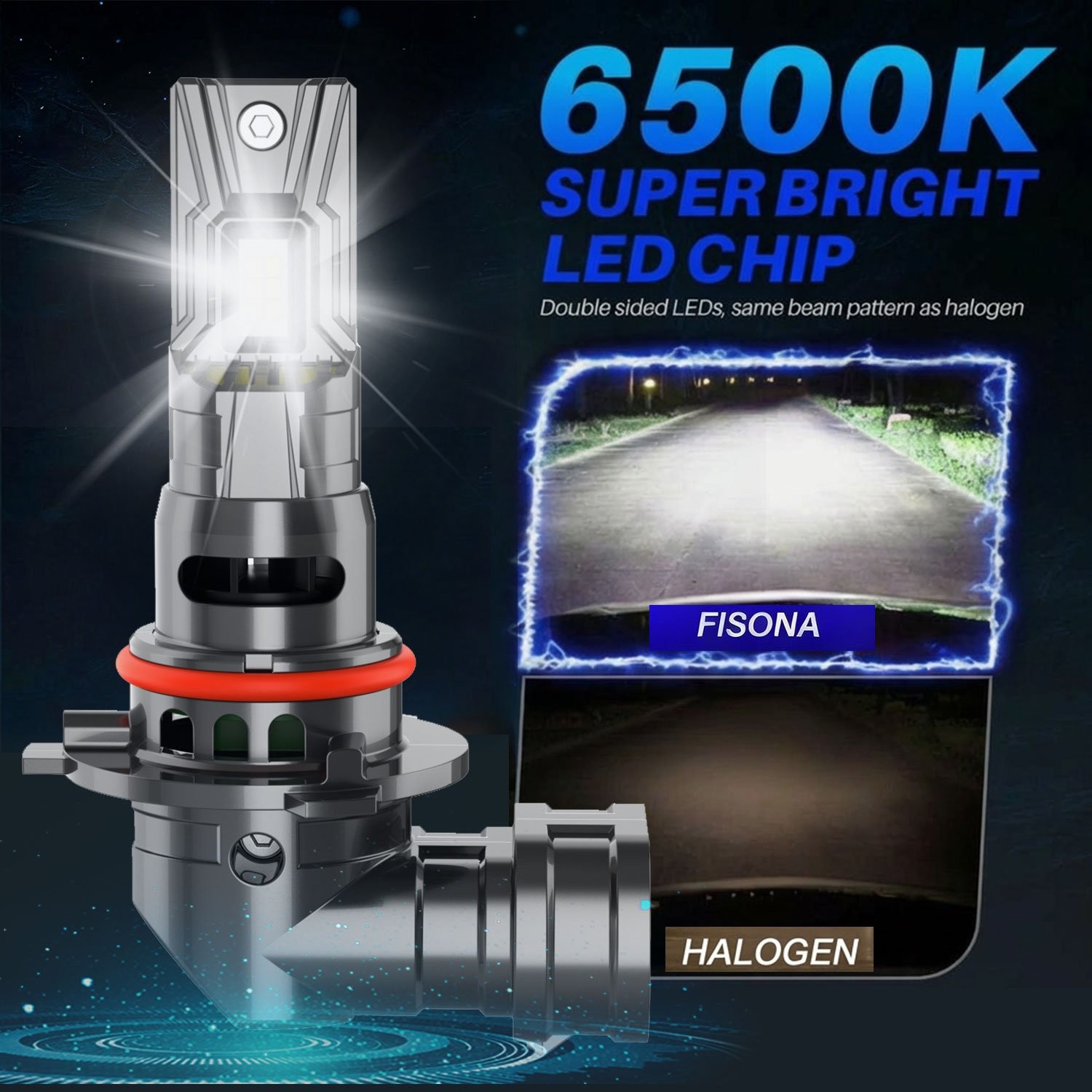 Combo 9005+H11 LED Headlight Super Bright Bulbs Kit White 40000LM High/Low Beam