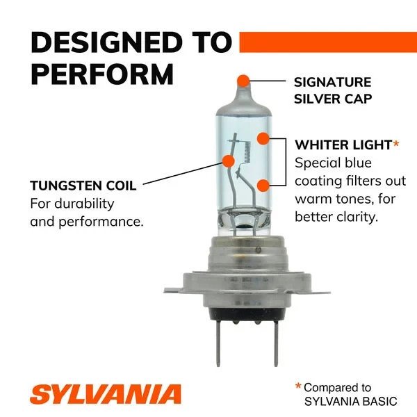 Brand New Sylvania H7 SilverStar High Performance Halogen Headlight Two Pack
