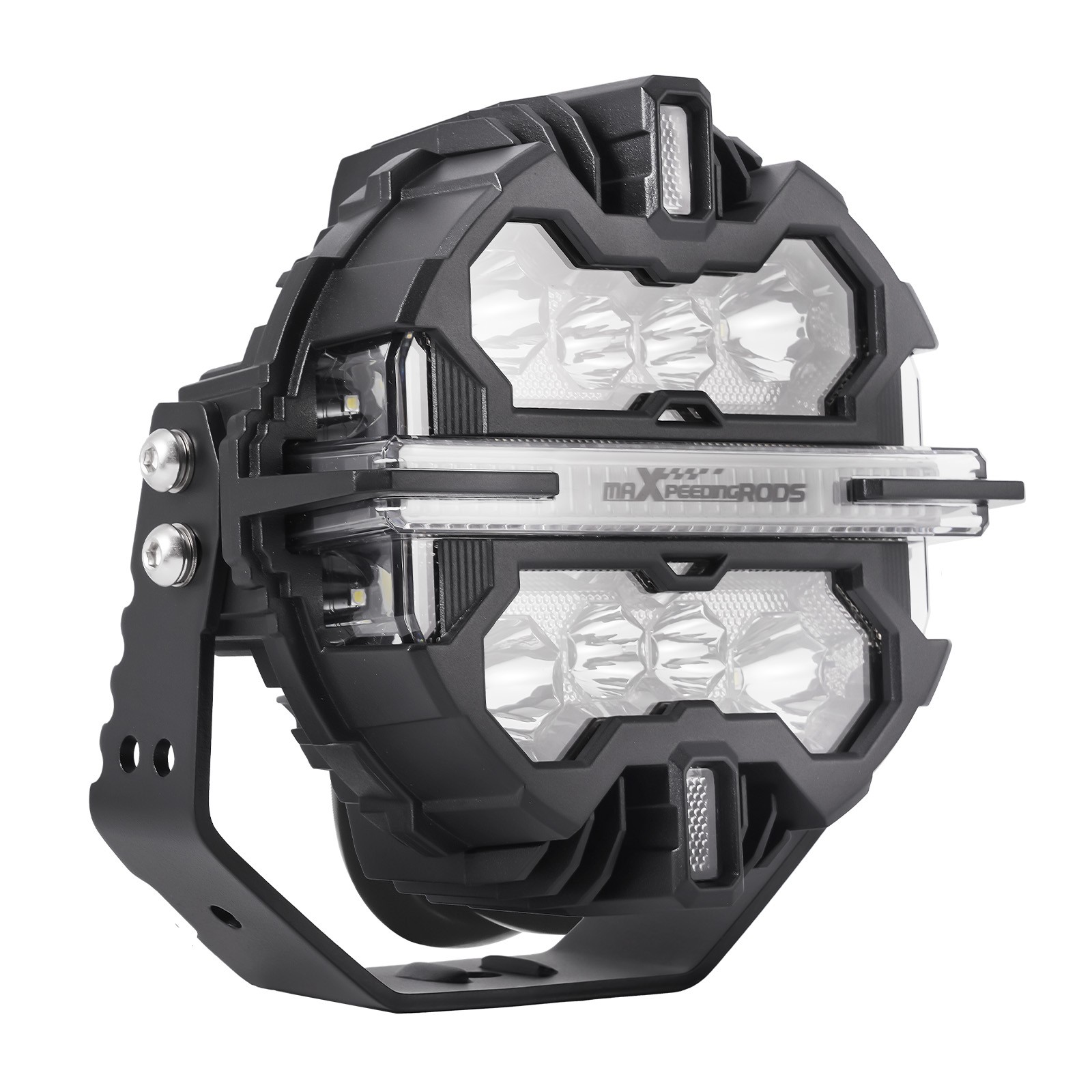 7inch 332W LED Driving Light Spot Beam RGB DRL For ATV 4X4 Off Road White 6000K